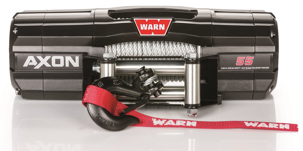 WARNウインチ AXON 55-S (5500lb)+ジムニー取付け専用ステイ WARNウインチ AXON 55-S (5500lb)+ジムニー取付け専用ステイ トレイル