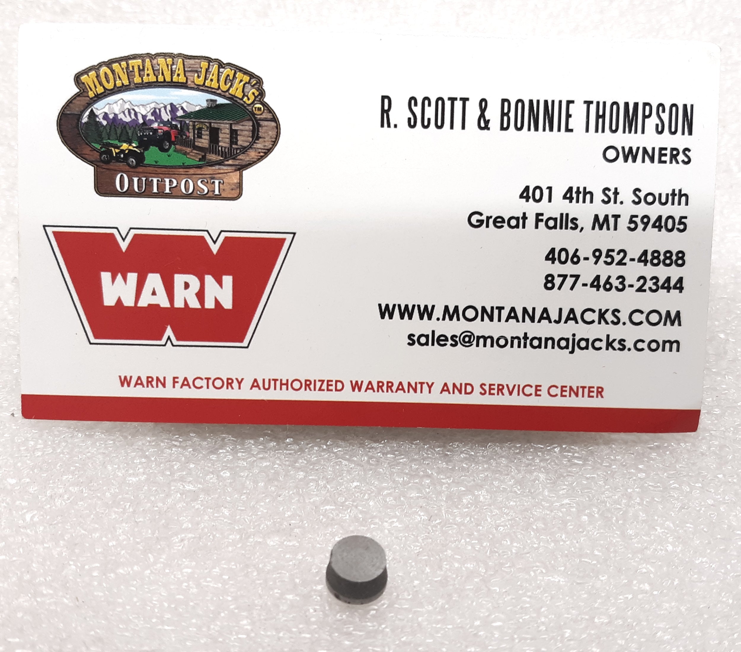 WARN 111330 Winch Rope/Cable Anchor Puck — Montana Jacks Outpost