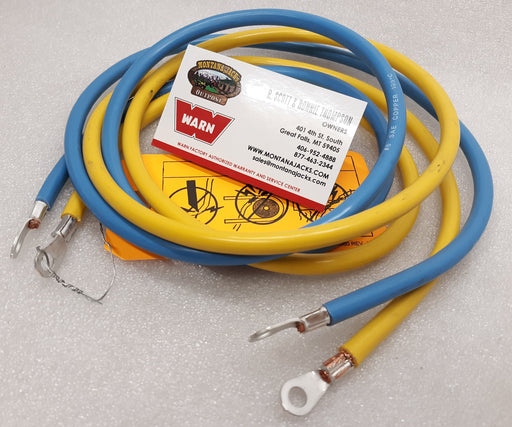 WARN 103045 Cable set, 54" Yellow/Blue, 6 gauge