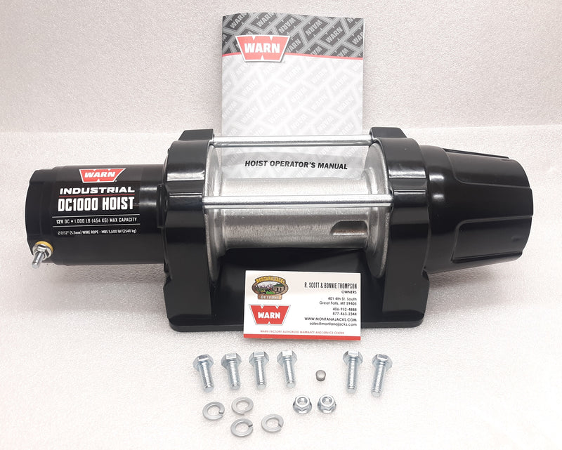 Warn 105101 DC1000 Industrial DC Hoist, 12v, replaces 82469