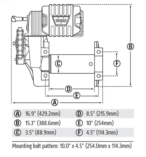 WARN 8274-70 dimensions