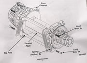 WARN 107106 Tensioner kit for G2 Industrial, w/10" drum, Side Mounted