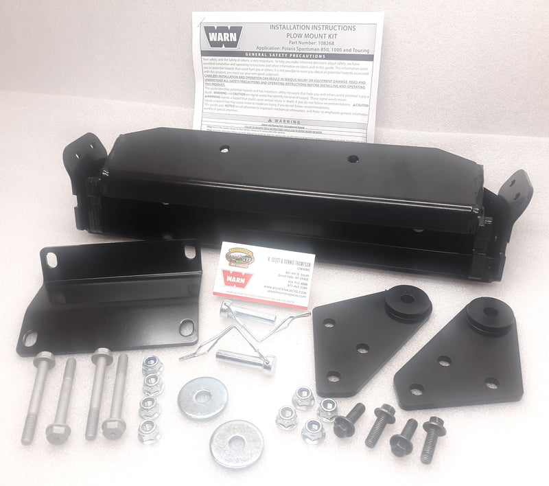WARN 108268 Front Plow Mount for 21-22 Polaris Sportsman 850, 1000