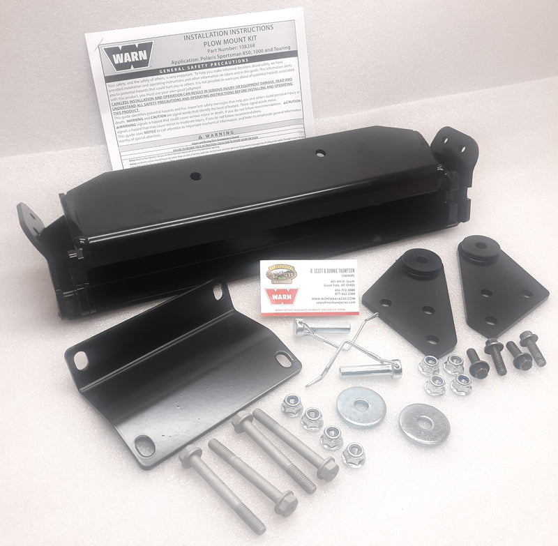 WARN 108268 Front Plow Mount for 21-22 Polaris Sportsman 850, 1000