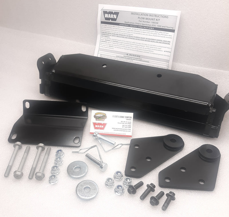 WARN 108268 Front Plow Mount for 21-22 Polaris Sportsman 850, 1000