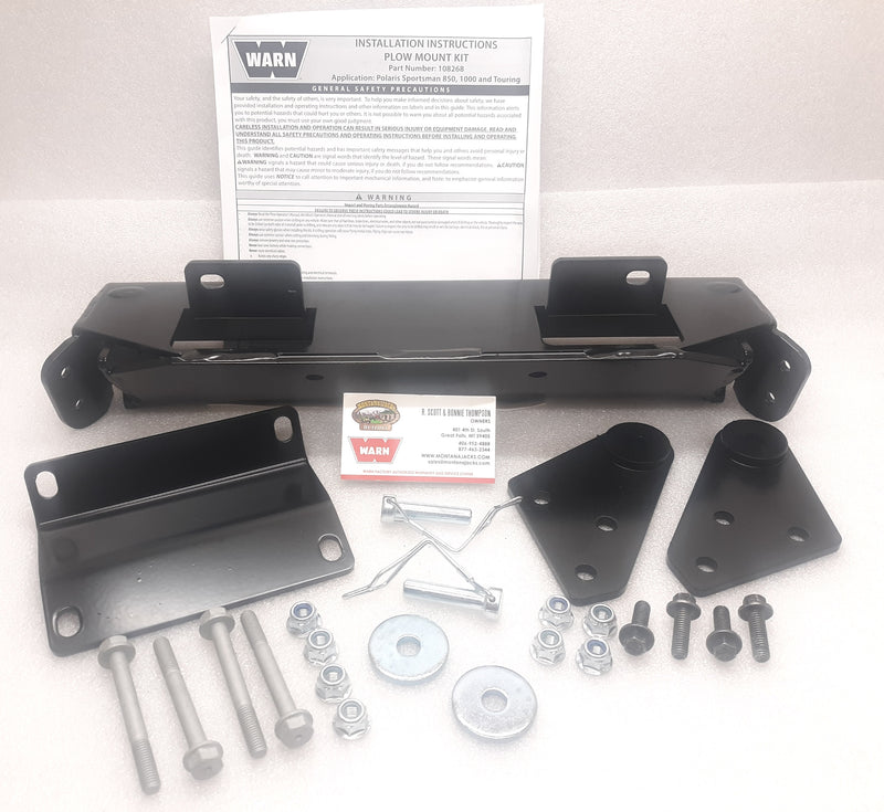 WARN 108268 Front Plow Mount for 21-22 Polaris Sportsman 850, 1000