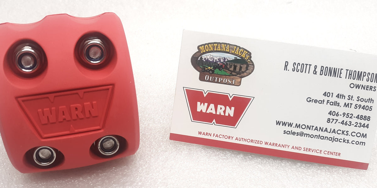 WARN 108789 Winch Hook Bump Stop, RED; FREE SHIPPING over $35