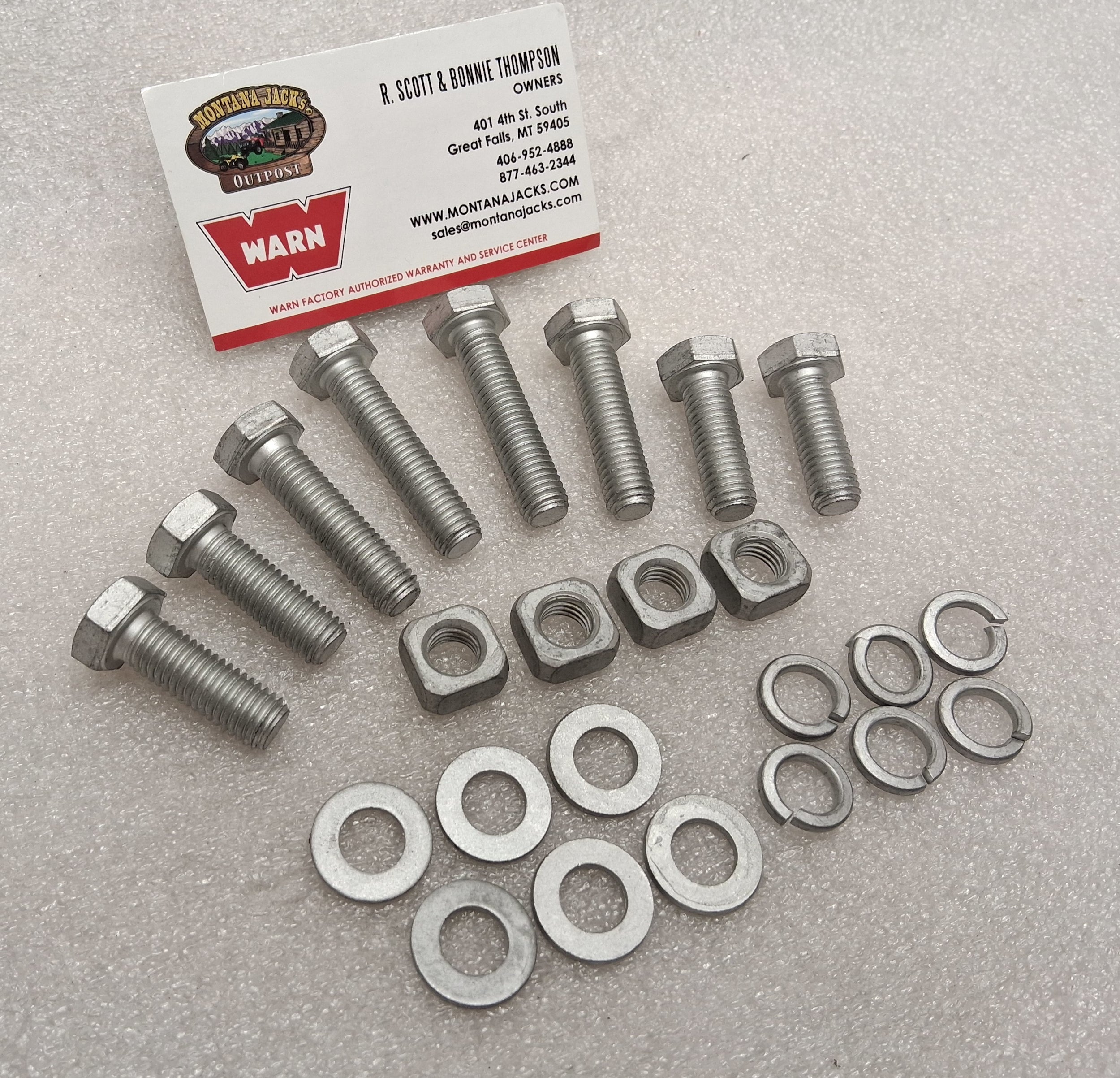 WARN 109134 Winch Mounting Hardware Kit for EVO Series — Montana
