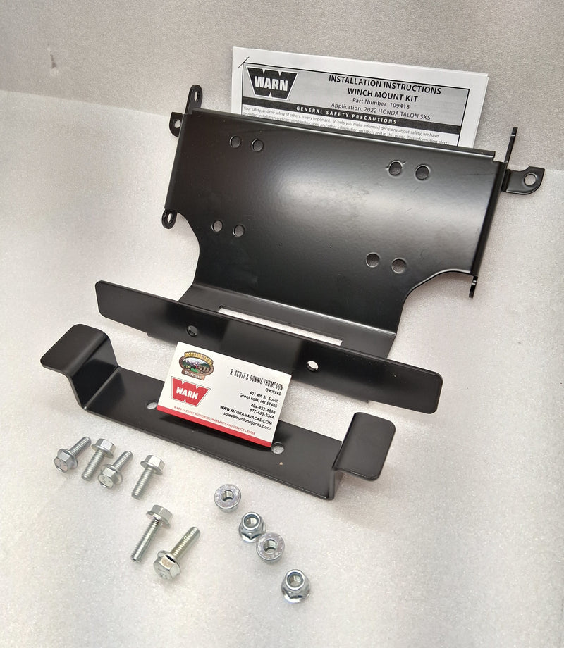 WARN 109418 Winch Mount for 22-25 Honda Talon 1000