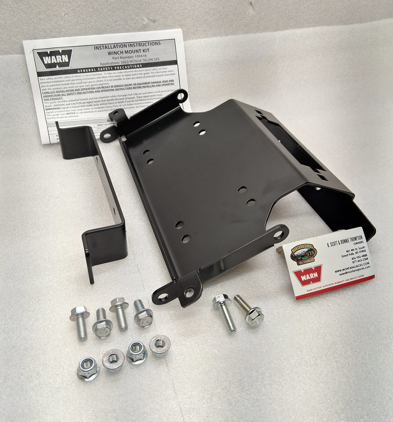 WARN 109418 Winch Mount for 22-25 Honda Talon 1000