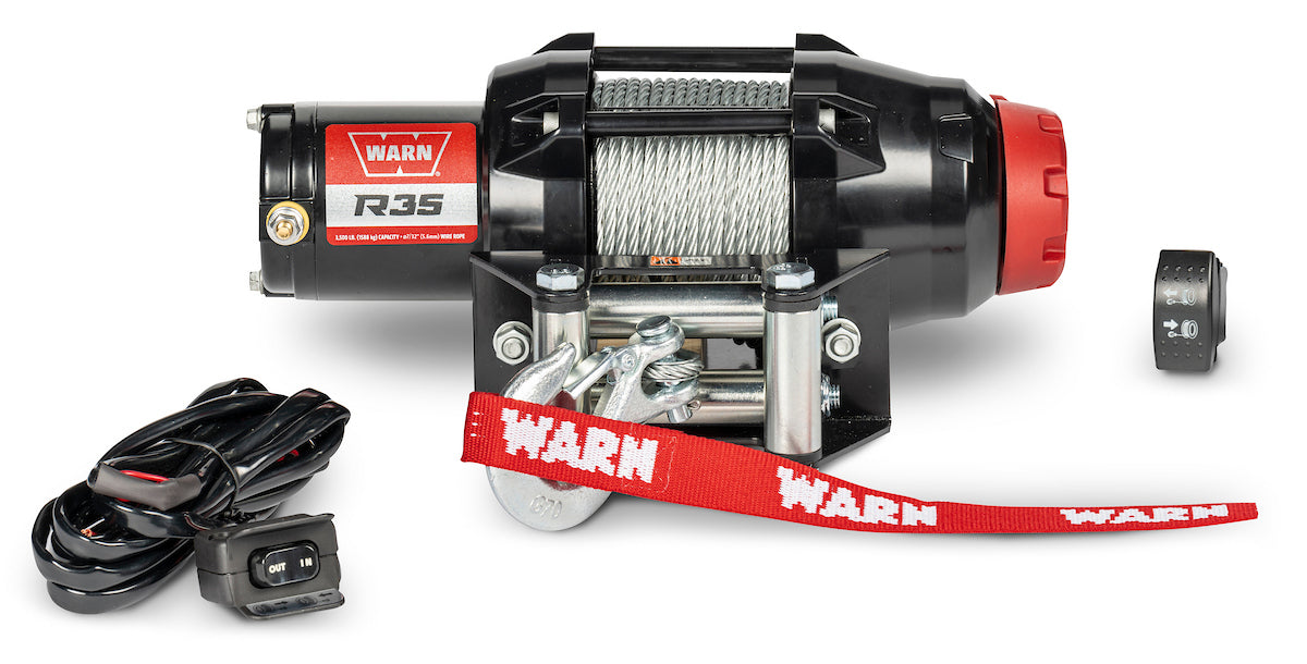 WARN 110035 R-Series 3500 lb Wire Rope Winch — Montana Jacks Outpost