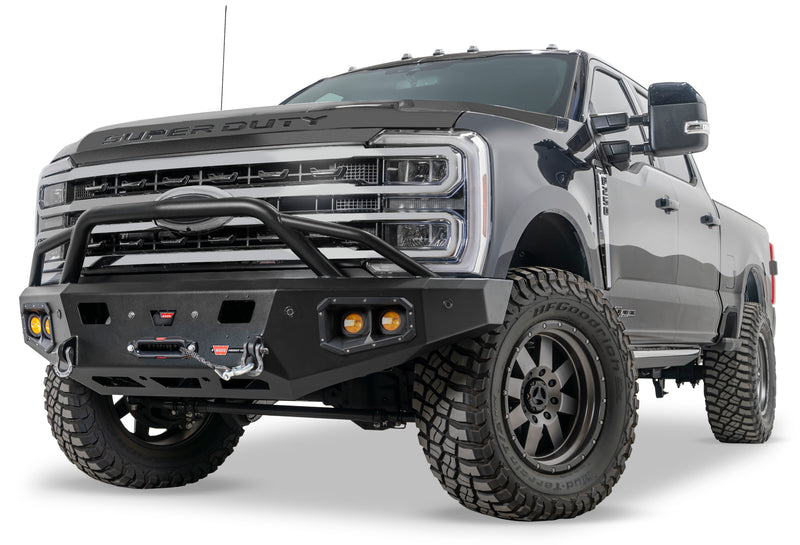 WARN 110631 Ascent HD Front Bumper With Baja Bar (mid-height)