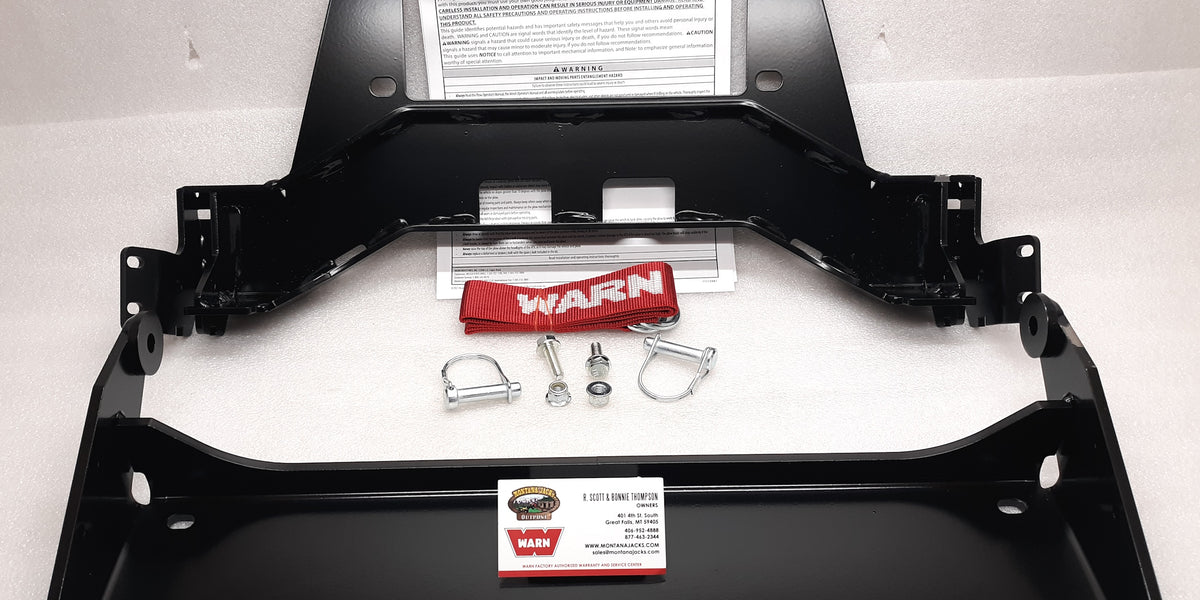 WARN 111140 UTV Front Plow Mount for 2024-25 Kawasaki Ridge
