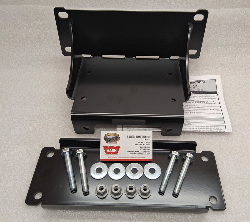 WARN 111146 UTV Winch Mount for 2024 Kawasaki Ridge