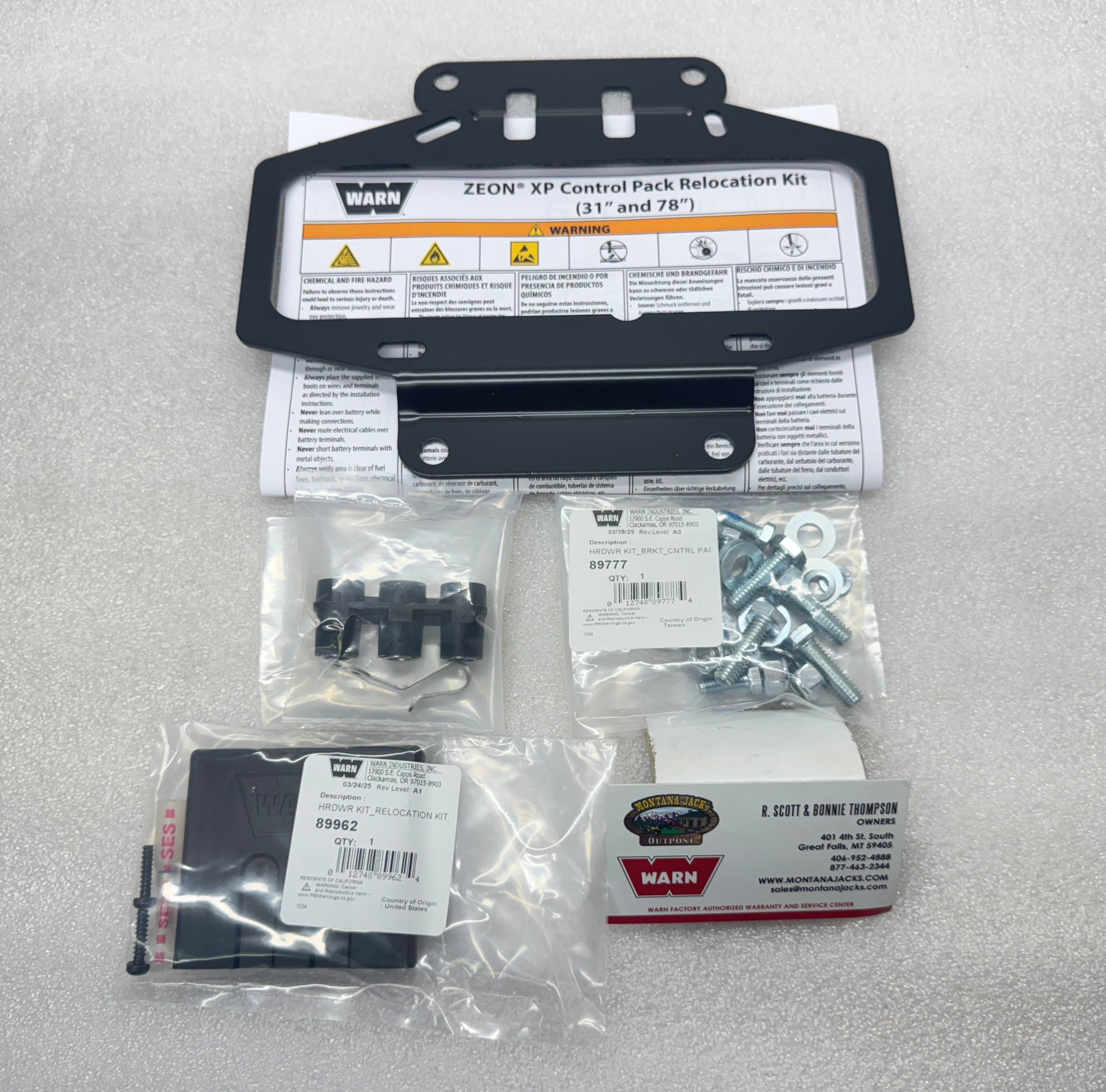 WARN 111250 ZEON XP Winch Control Pack Relocation Kit (Free