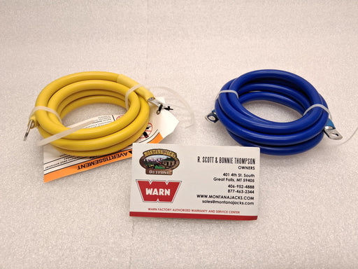 WARN 111264 R35 Power Cables, 6 gauge, 54" (Yellow/Blue)