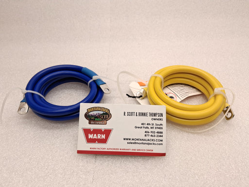 WARN 111264 R35 Power Cables, 6 gauge, 54" (Yellow/Blue)