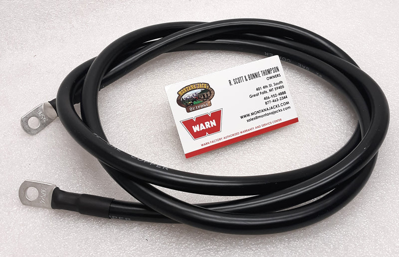 WARN 15901 Winch Ground Cable, Black 72", 2 Gauge