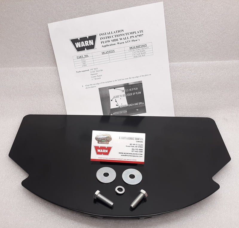 WARN 67957 Plow Blade Sidewall