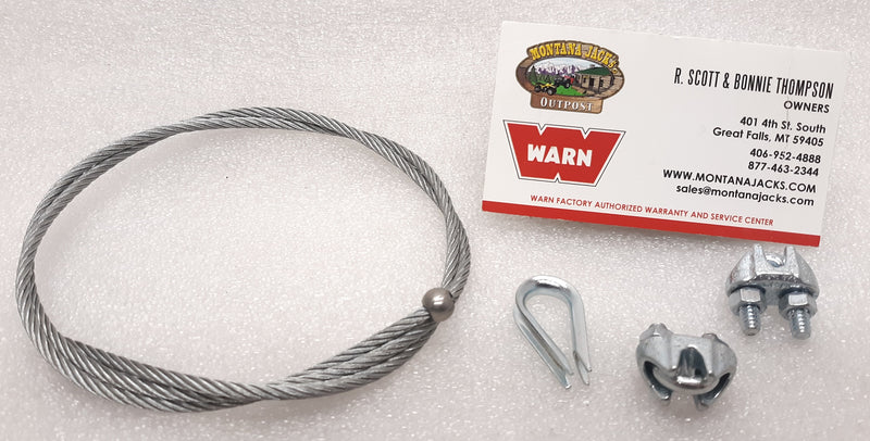 WARN 68135 Electric Actuator Wire Rope Service Kit