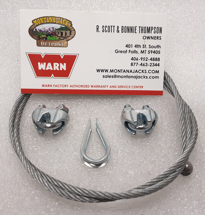 WARN 68135 Electric Actuator Wire Rope Service Kit
