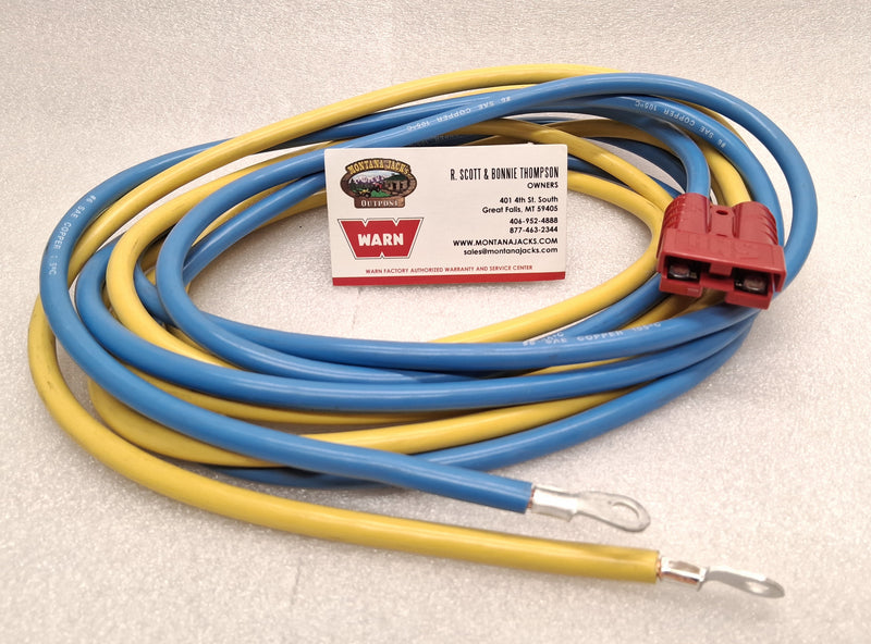 WARN 70927 ATV Winch Battery Power Lead kit w/Quick Connect 120" 50 Amp