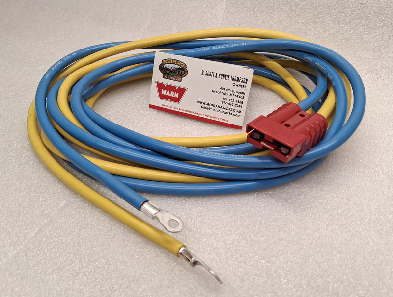 WARN 70927 ATV Winch Battery Power Lead kit w/Quick Connect 120" 50 Amp