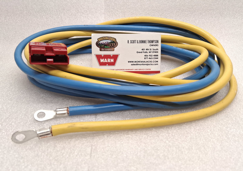WARN 70927 ATV Winch Battery Power Lead kit w/Quick Connect 120" 50 Amp