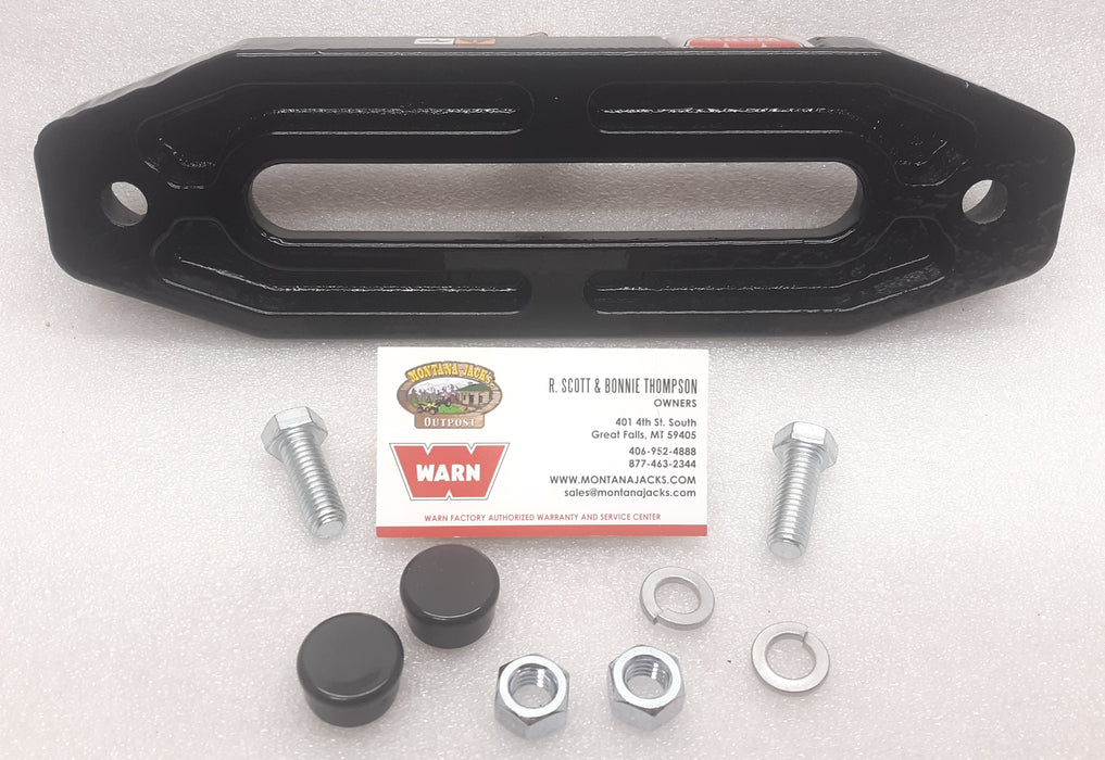 WARN 73850 Hawse Fairlead with bolts, for winches 6,000 lbs and up, Cast Iron