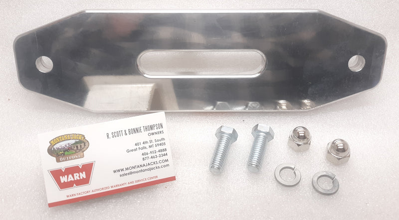WARN 73852 Polished Aluminum Hawse Fairlead for the 9.0Rc Winch