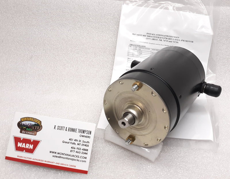 WARN 74720 Hoist Motor, 24v, for DC1200, 3 inch