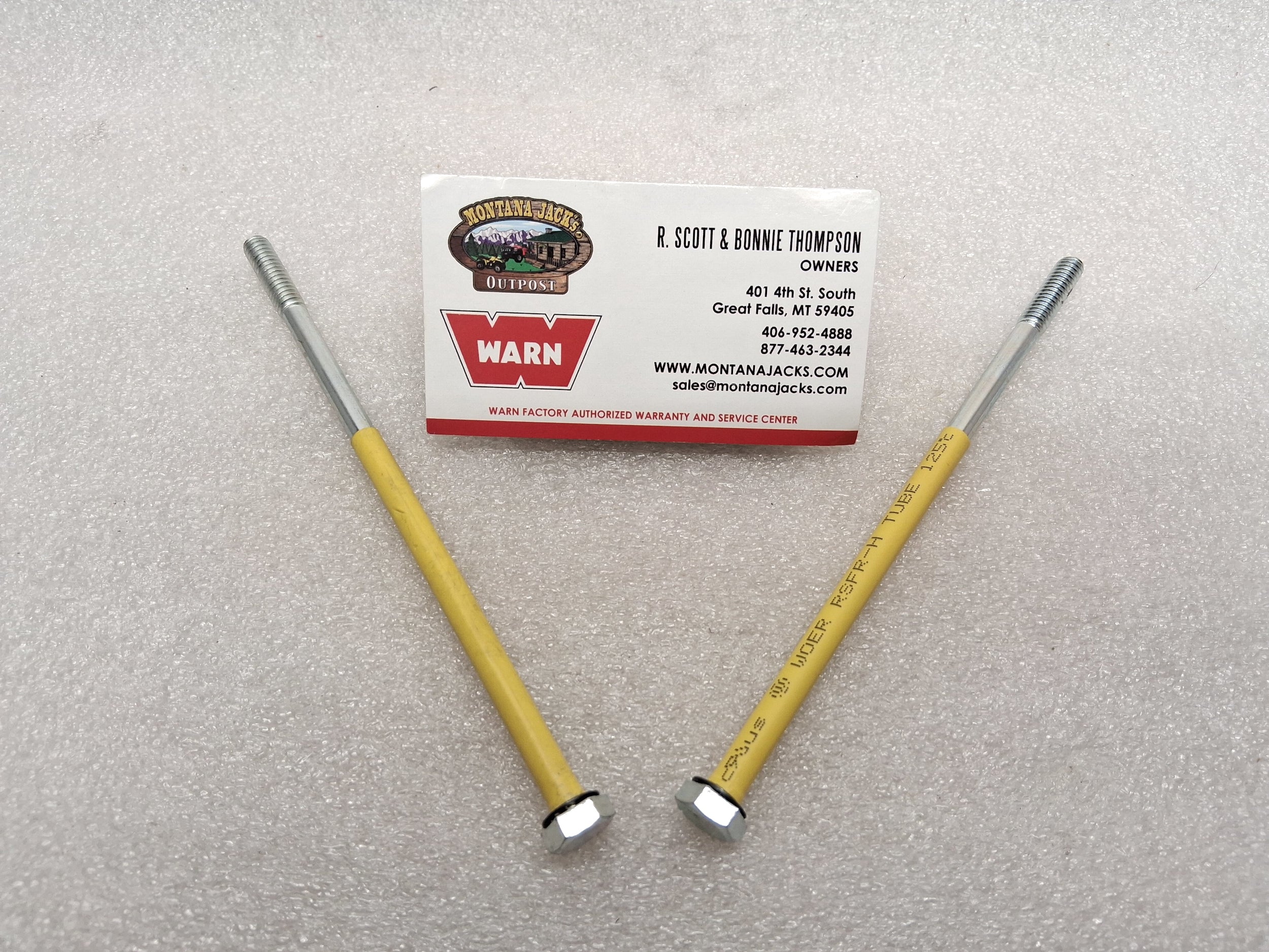 WARN 78711 Winch Mounting Bolt set, SHORT (Pair) — Montana Jacks