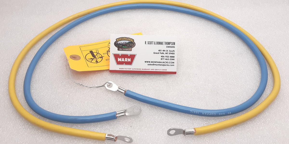 WARN 79618 Blue/Yellow Winch Cable set, 6 gauge, 36