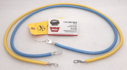 WARN 79618 Blue/Yellow Winch Cable set, 6 gauge, 36"