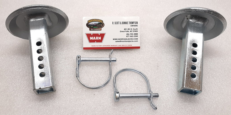 WARN 80475 Replacement Plow Skids for ProVantage Plow Blades, One Pair w/Pins