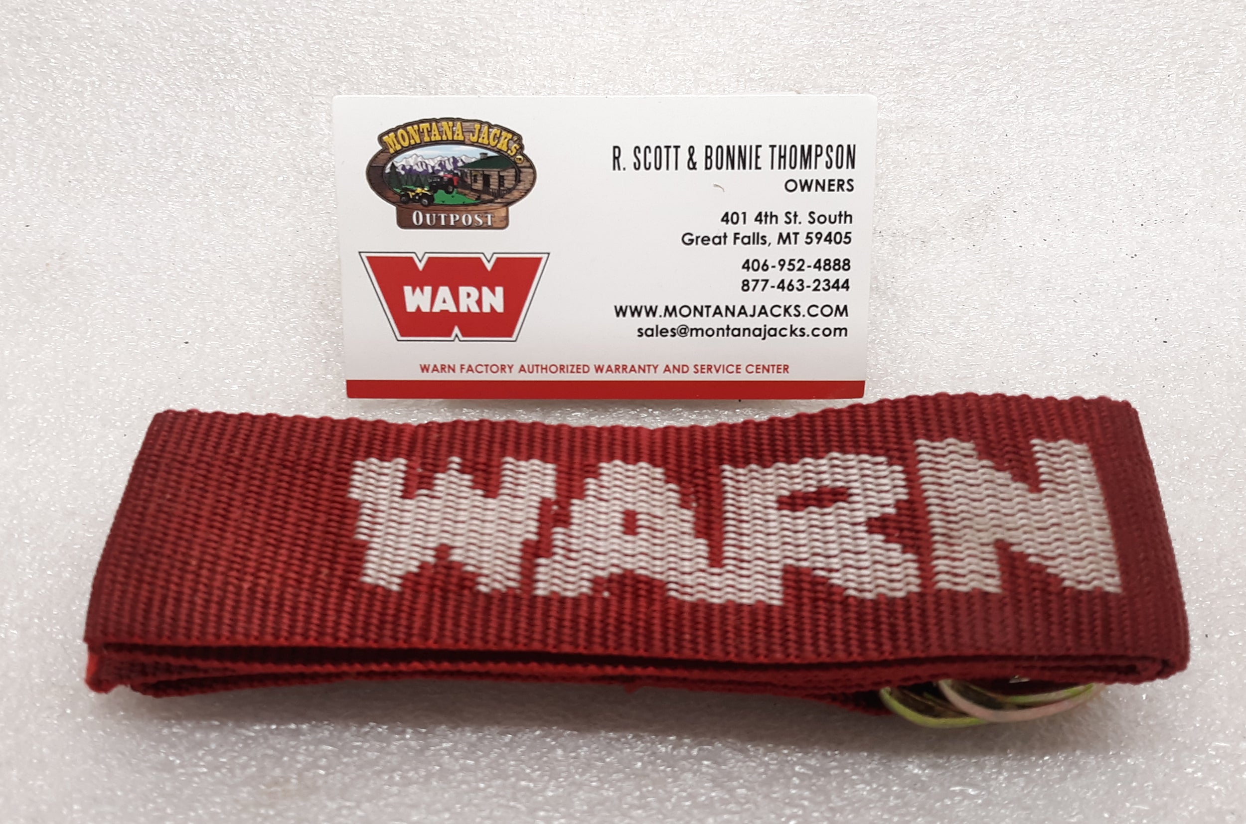 WARN 82466 Winch Hook Termination Strap for Side by Side Front