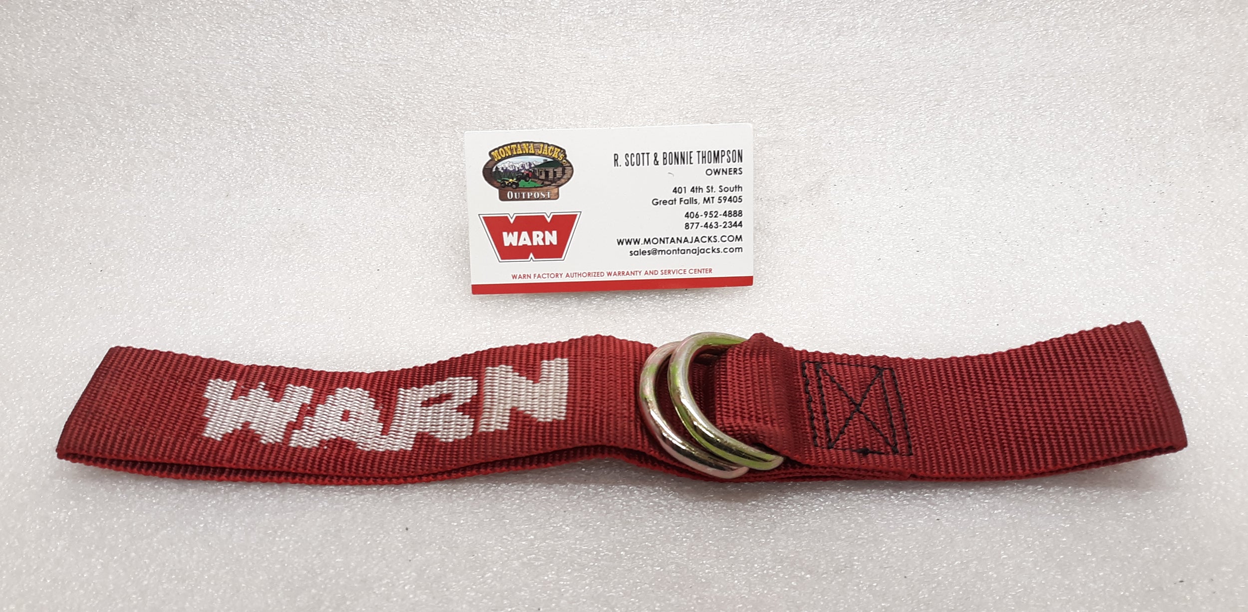 WARN 82466 Winch Hook Termination Strap for Side by Side Front