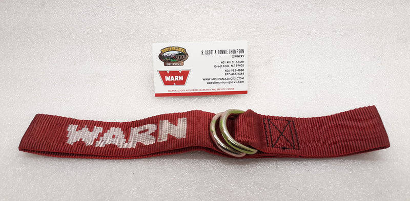 WARN 82466 Winch Hook Termination Strap for Side by Side Front Plow Mounts