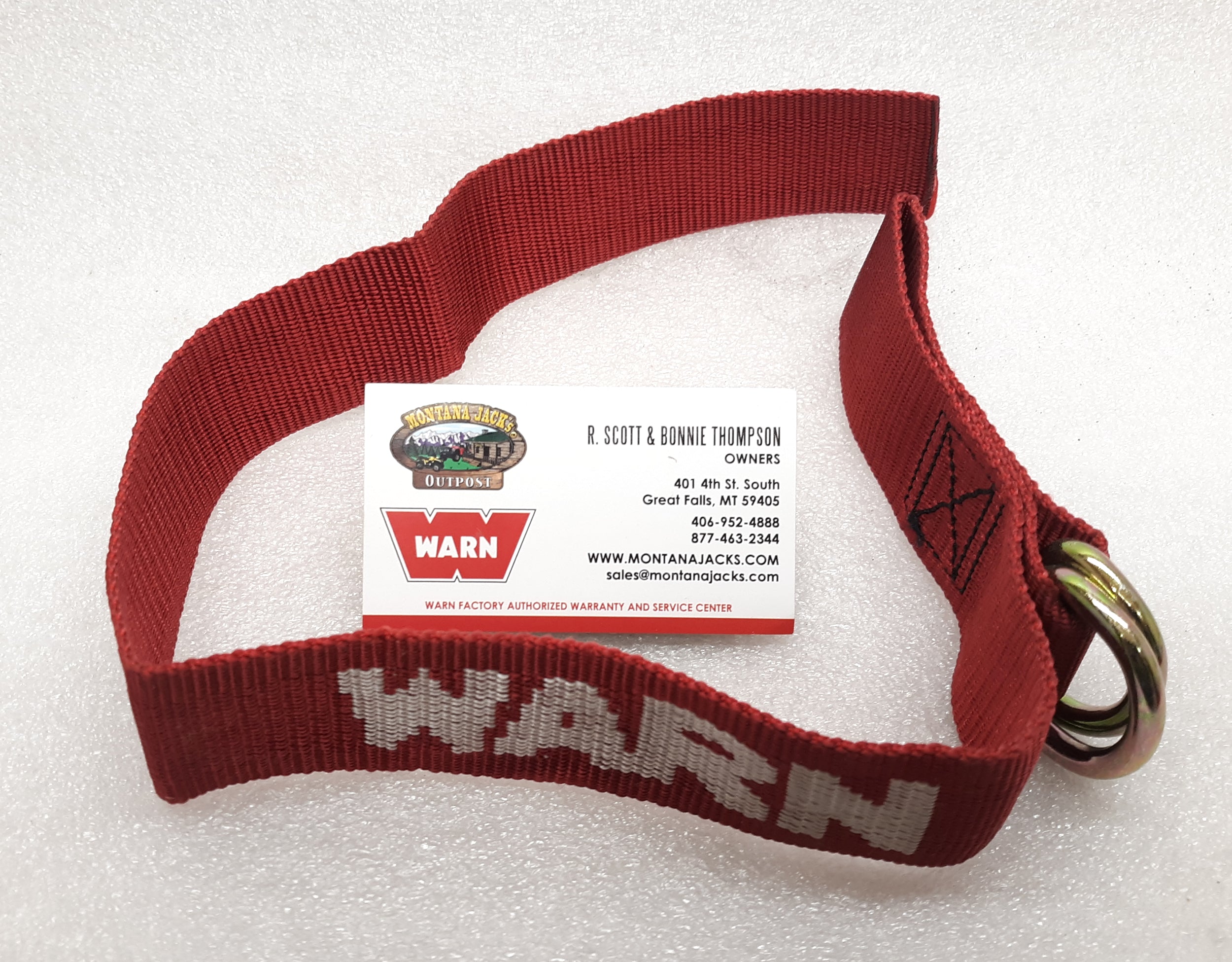 WARN 82466 Winch Hook Termination Strap for Side by Side Front