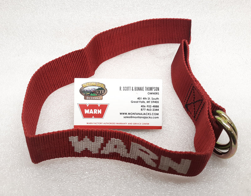 WARN 82466 Winch Hook Termination Strap for Side by Side Front Plow Mounts
