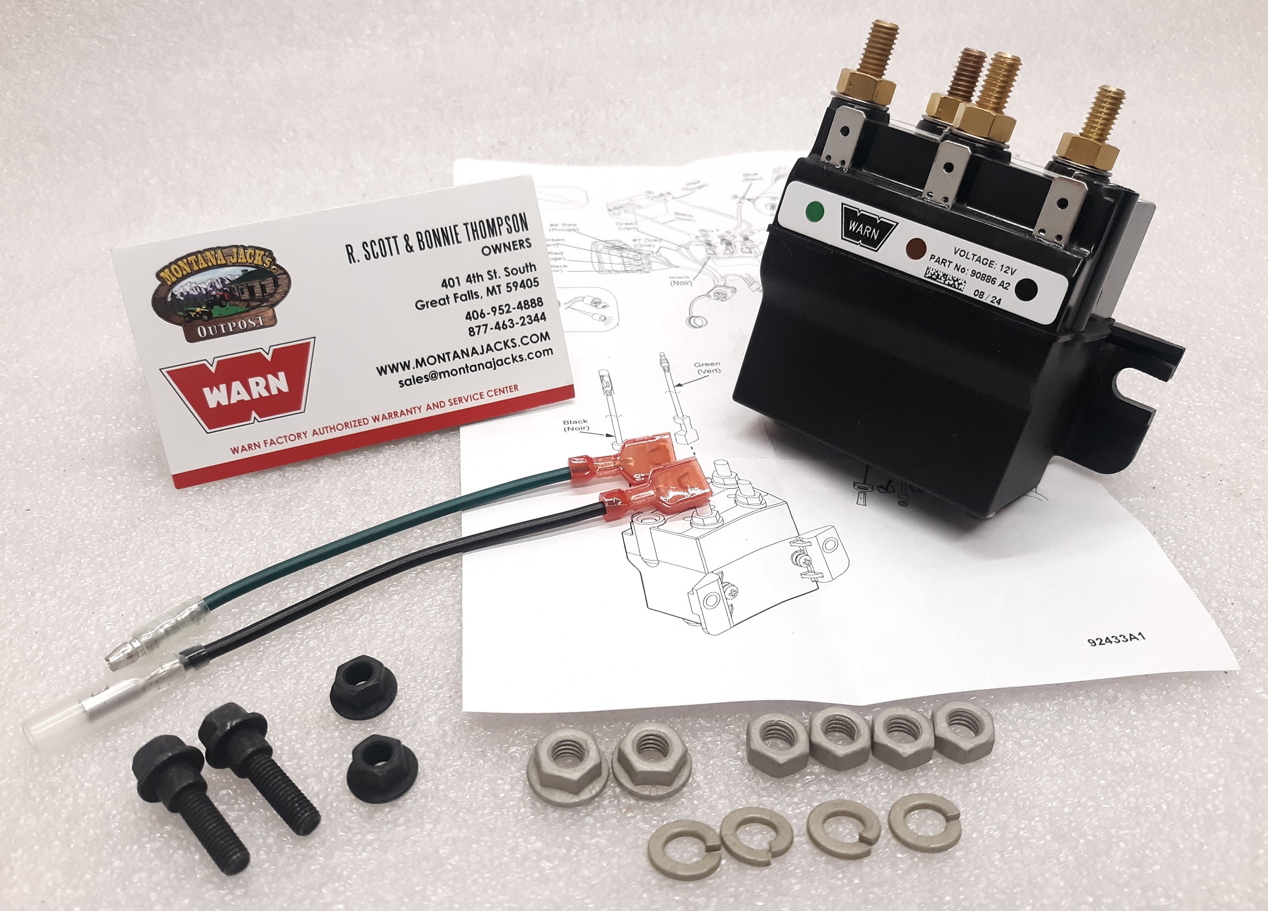 JOISTIK CABSAV3 80'sウィングスワローテール　 伊良湖手渡し WARN 83321 Hoist Contactor, 12 volt, for DC800, DC1000, DC1200