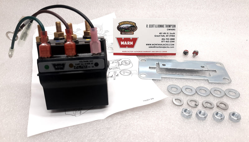 WARN 83322 Hoist Contactor, 24v, for DC800, DC1000, DC1200