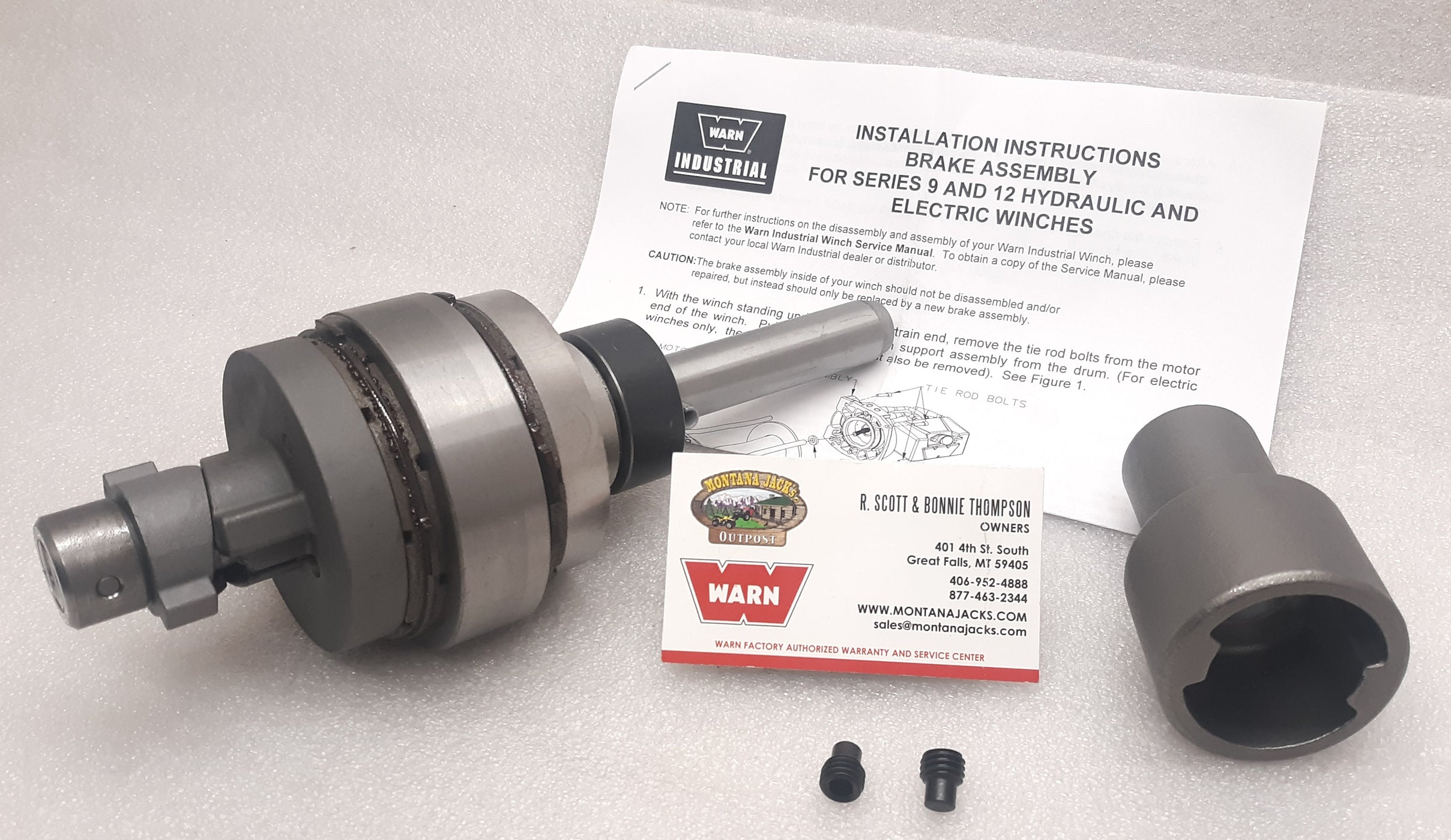 WARN 87858 Winch Brake Assembly for Series Industrial, CCW Rotation, H — Montana Jacks Outpost