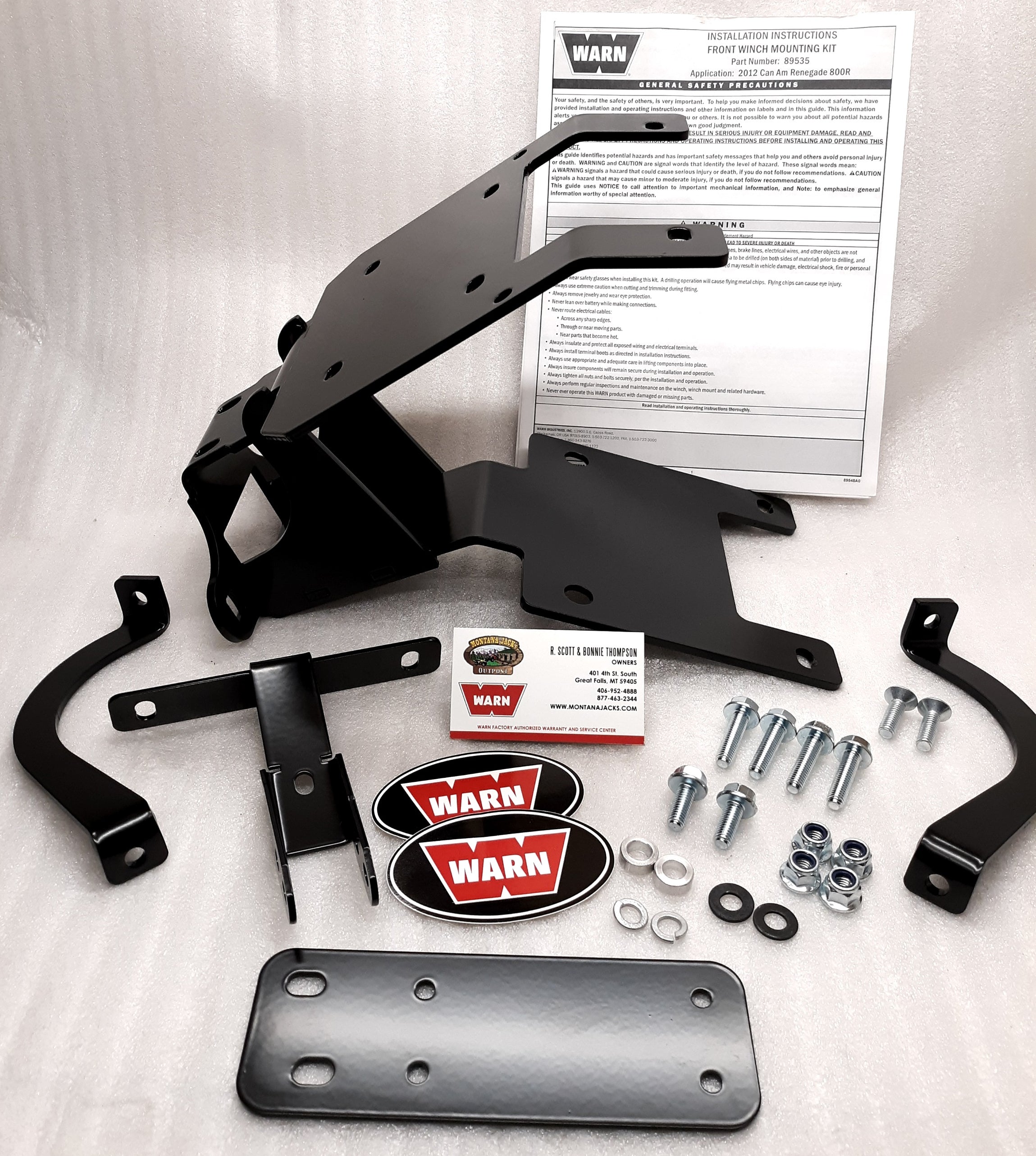 Offroad Accessories Montana Jack's Outpost, Warn winches/Snoplows