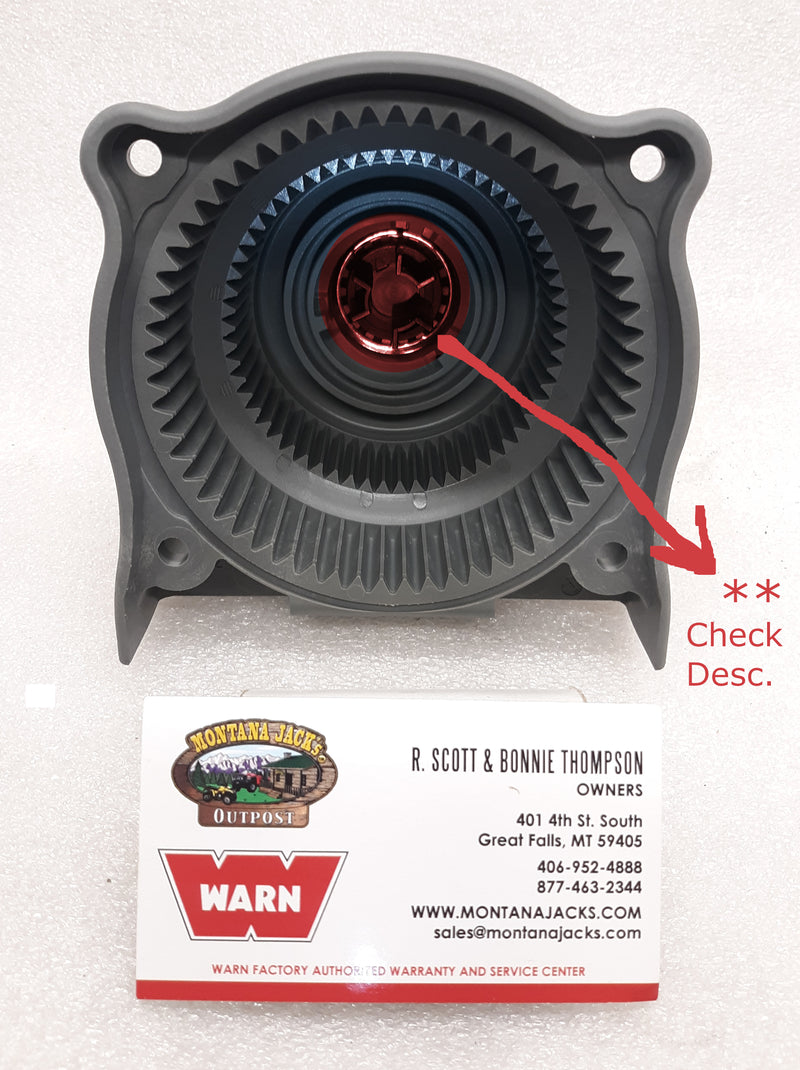 WARN 89577 NO CAM FOLLOWER Gear End Housing Assembly for Vantage 3000 & 4000 ATV/UTV Winch