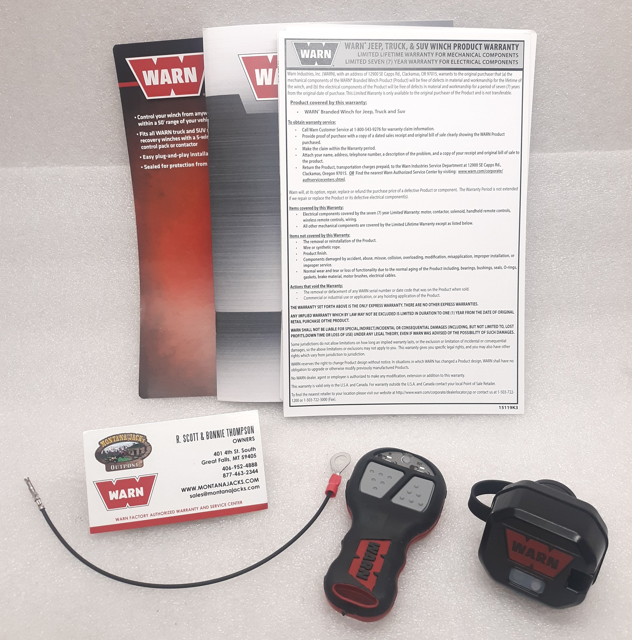 WARN 90287 Wireless Winch Control System, FREE SHIPPING — Montana