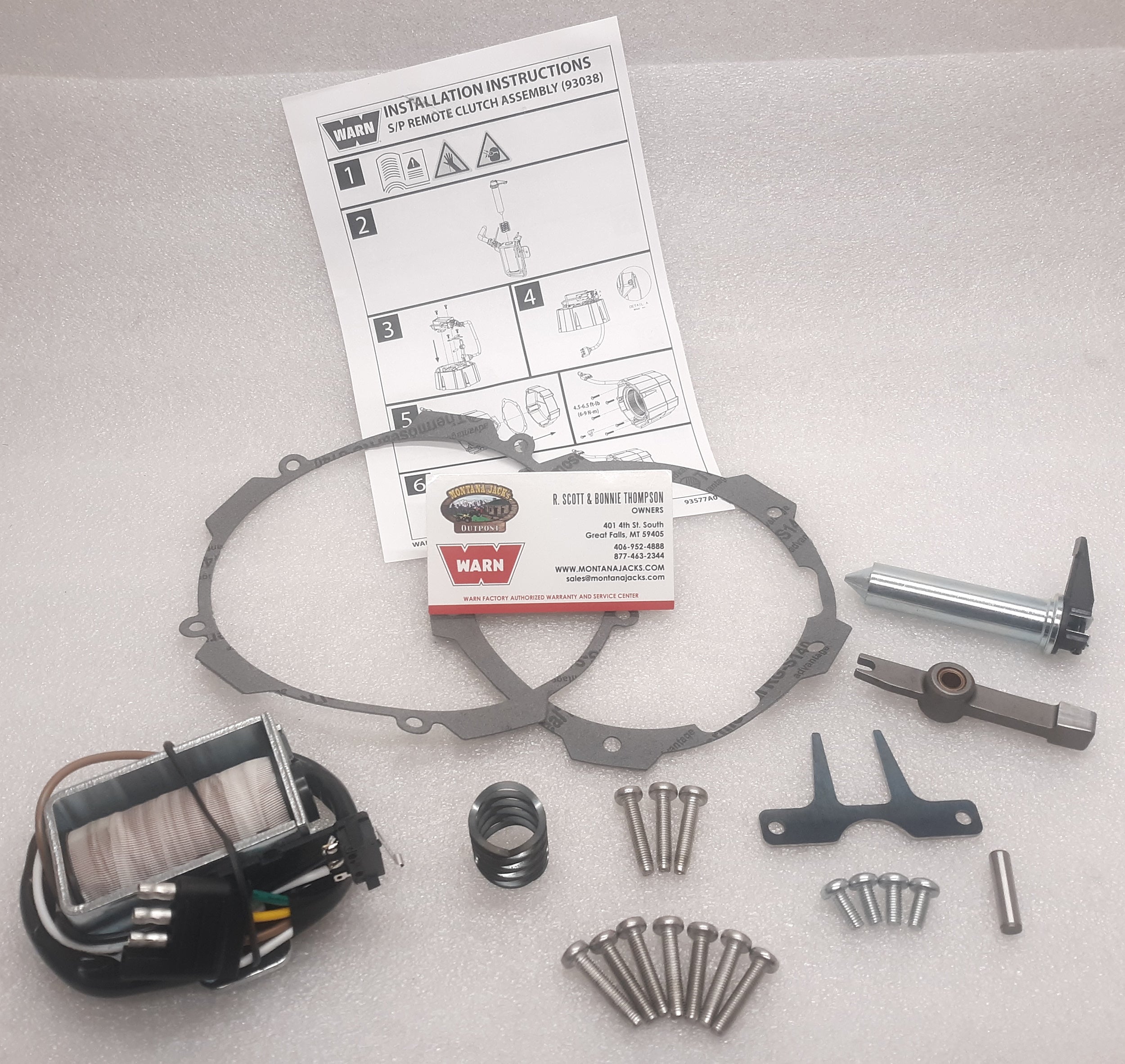 WARN 93038 Remote Clutch Assy for ZEON Platinum 10 & 12 — Montana