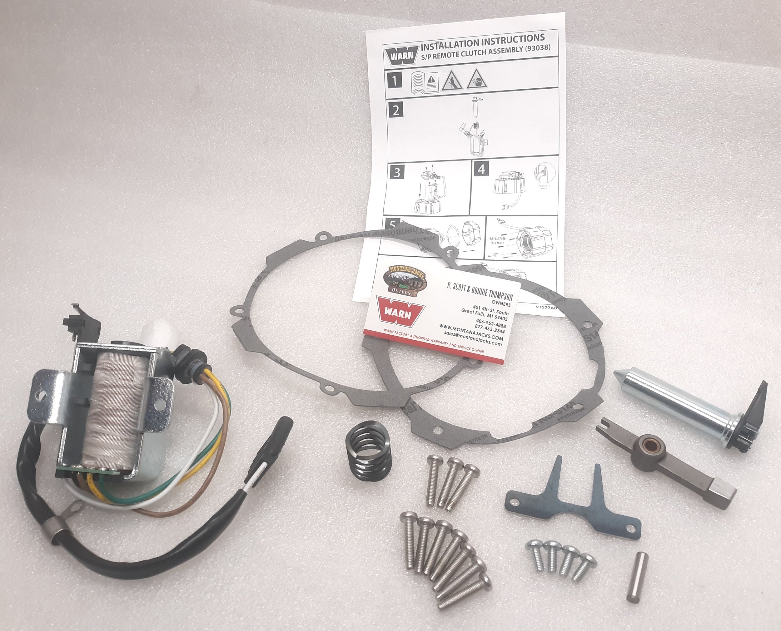 WARN 93038 Remote Clutch Assy for ZEON Platinum 10 & 12 — Montana