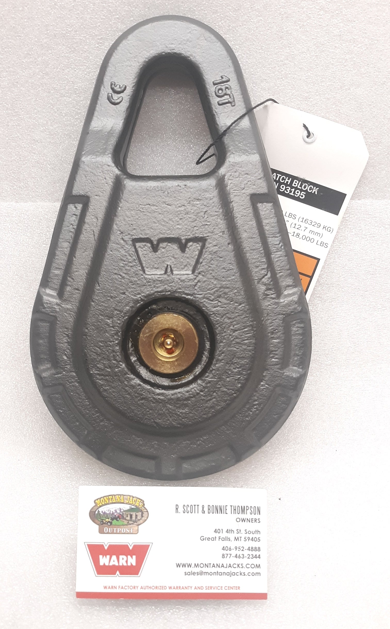 WARN 93195 Epic Snatch Block, 36,000 lb, FREE SHIPPING! — Montana