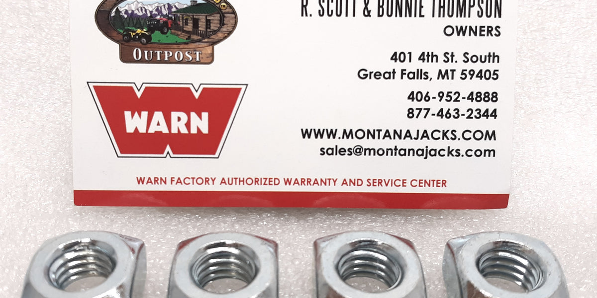 WARN 98278 Square Nut for M8274 Truck Winch- 4 Pack - 7/16-14